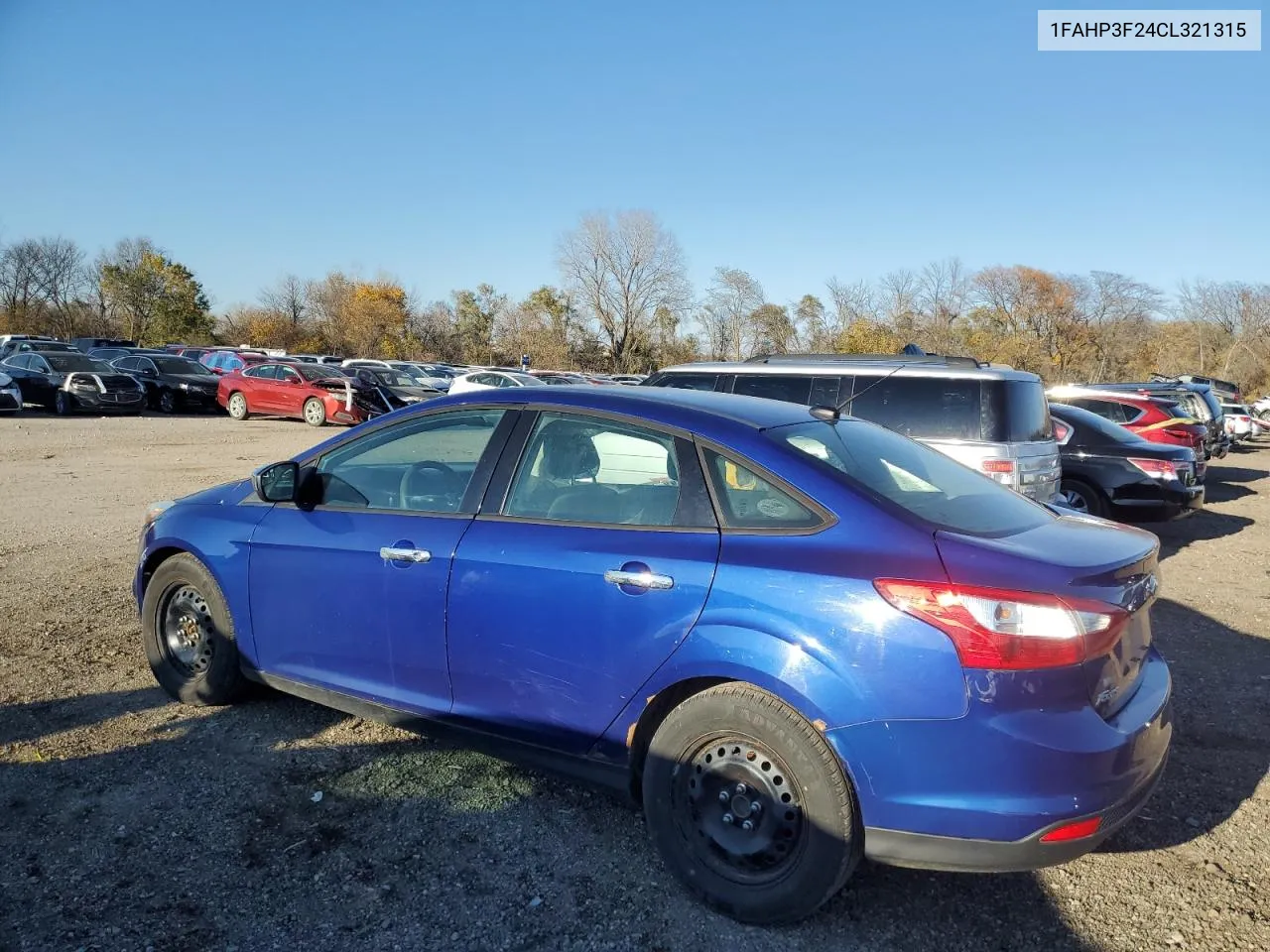 2012 Ford Focus Se VIN: 1FAHP3F24CL321315 Lot: 79188534