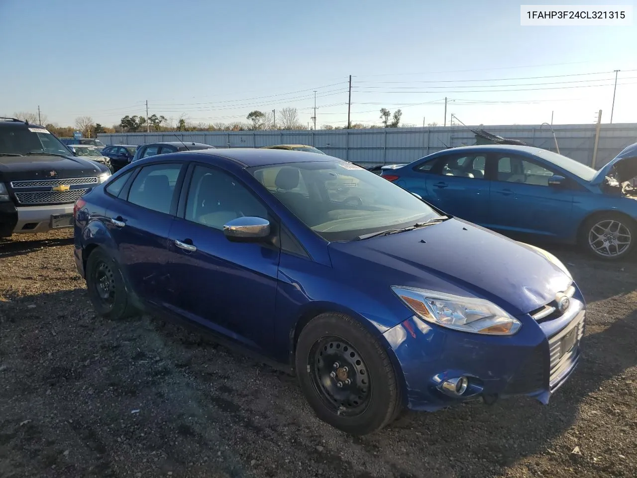 2012 Ford Focus Se VIN: 1FAHP3F24CL321315 Lot: 79188534