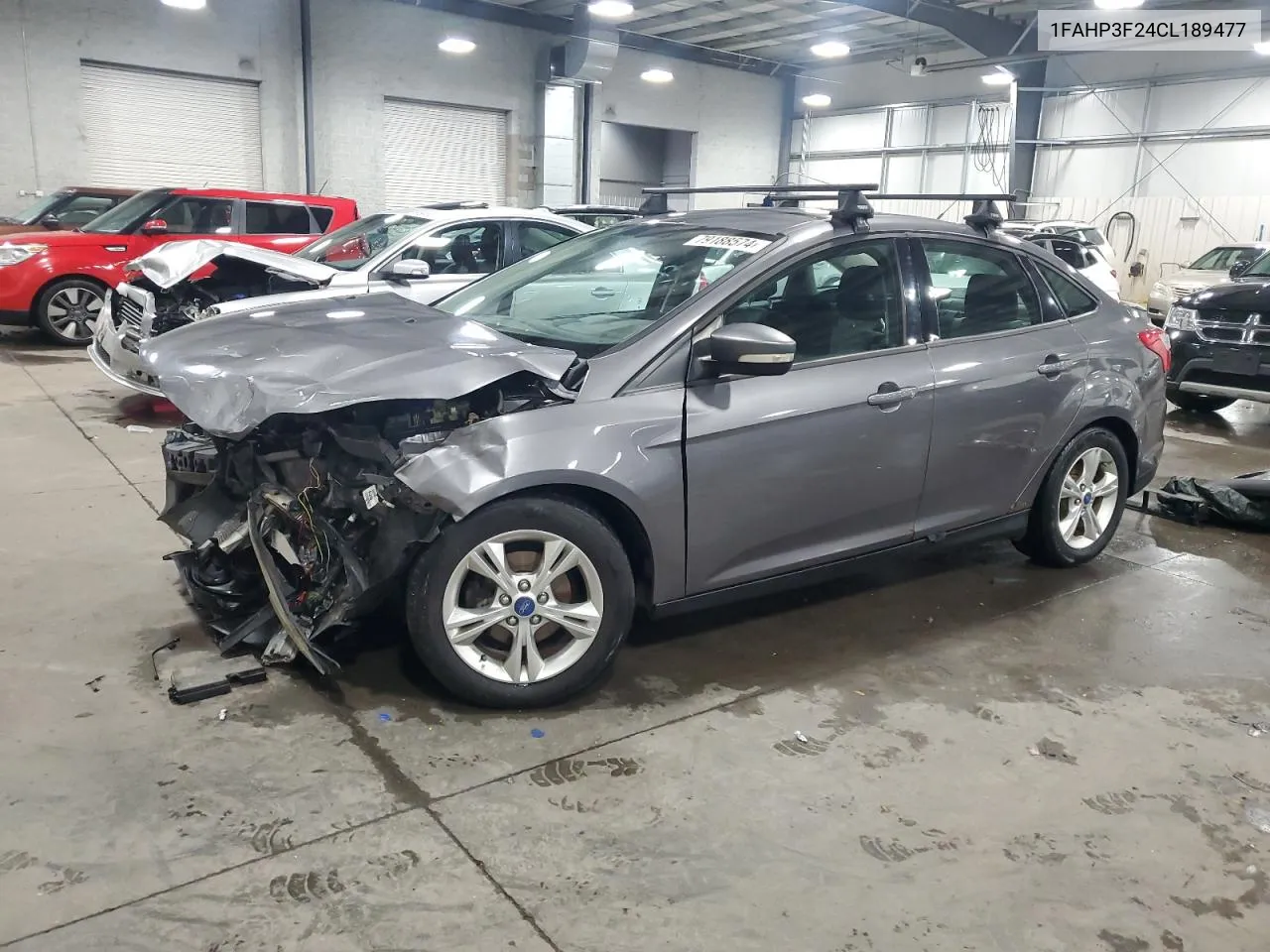 2012 Ford Focus Se VIN: 1FAHP3F24CL189477 Lot: 79188574