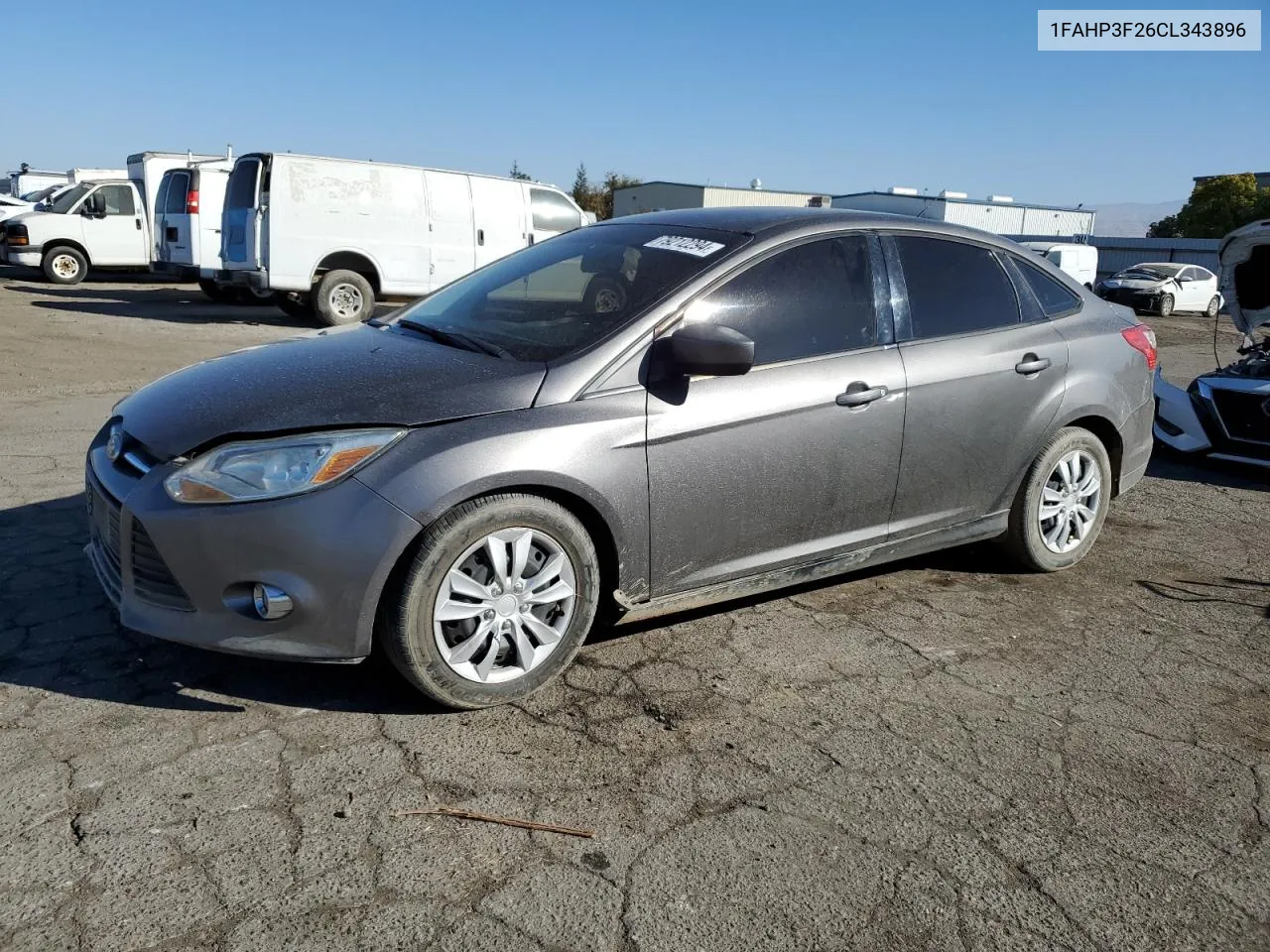 2012 Ford Focus Se VIN: 1FAHP3F26CL343896 Lot: 79212294