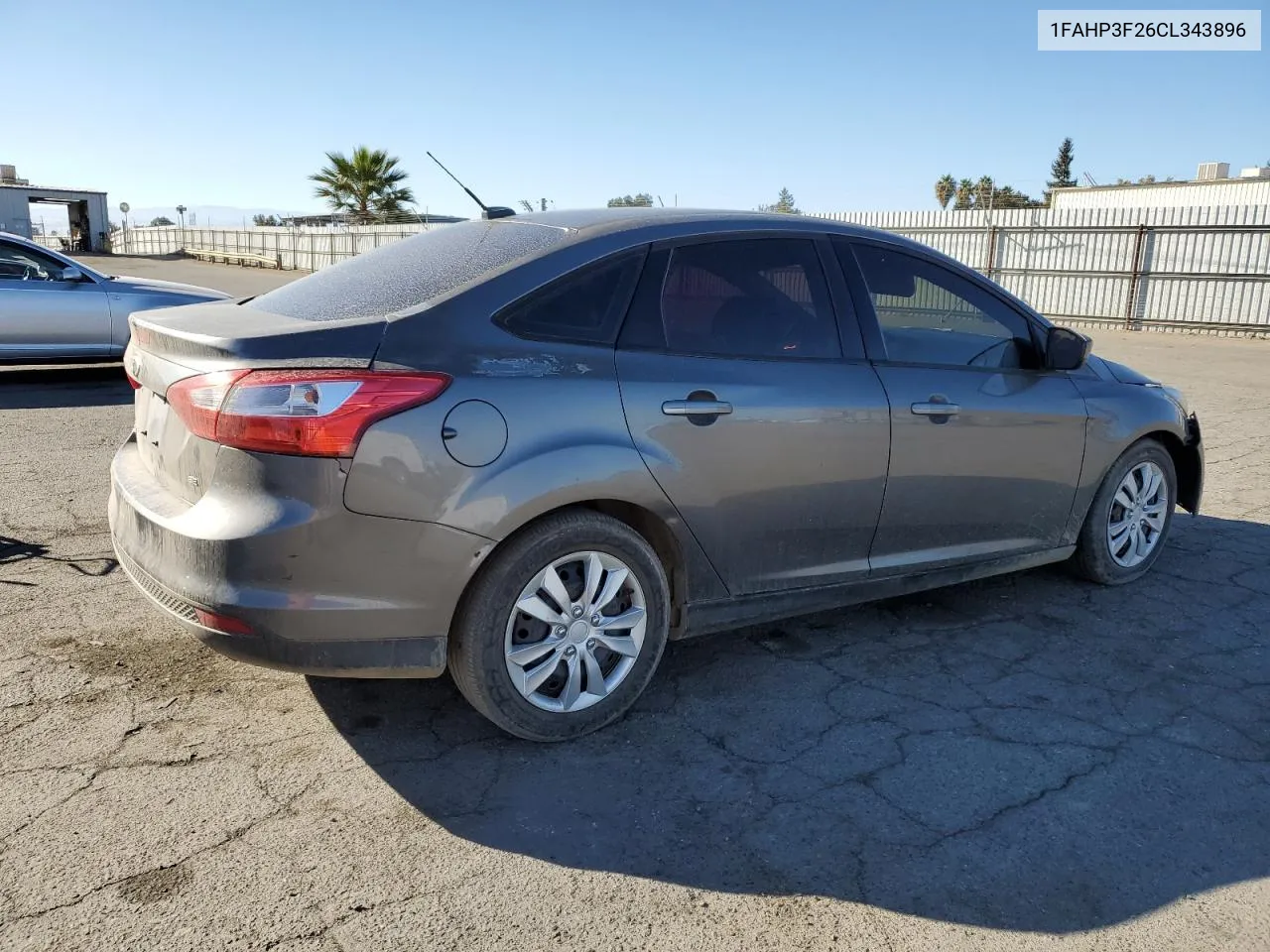 2012 Ford Focus Se VIN: 1FAHP3F26CL343896 Lot: 79212294