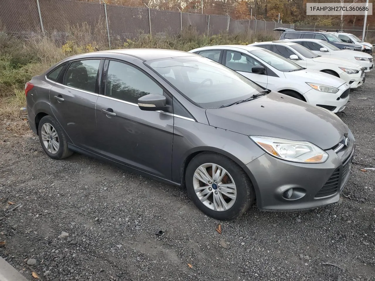 2012 Ford Focus Sel VIN: 1FAHP3H27CL360686 Lot: 79362184