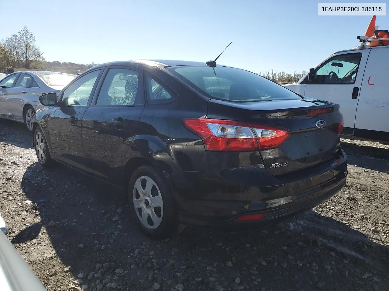 2012 Ford Focus S VIN: 1FAHP3E20CL386115 Lot: 79403194