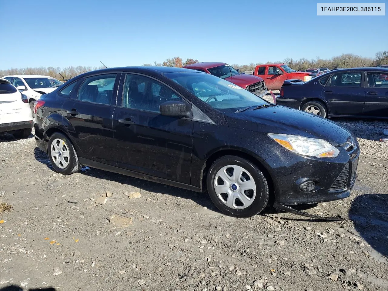 2012 Ford Focus S VIN: 1FAHP3E20CL386115 Lot: 79403194