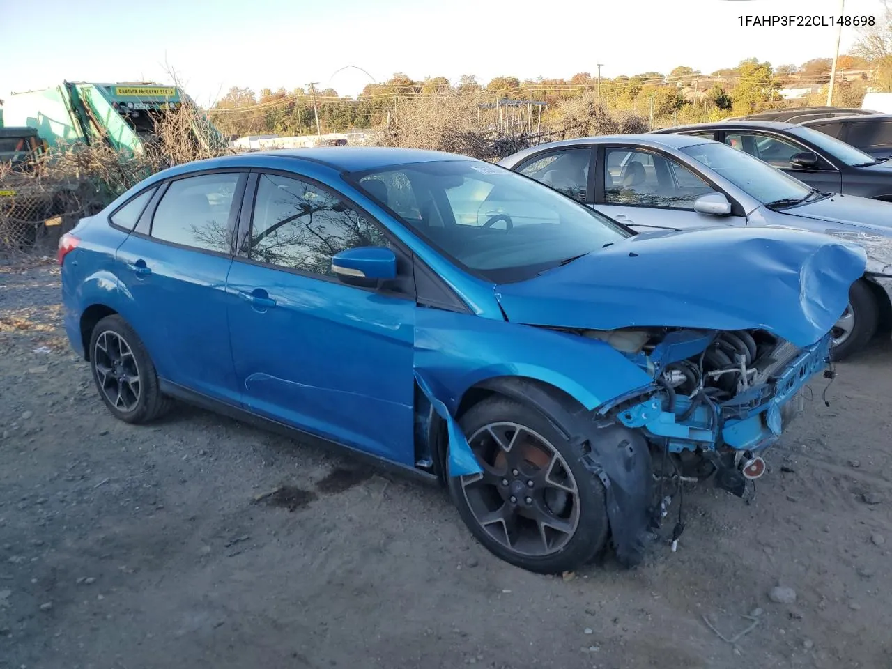 2012 Ford Focus Se VIN: 1FAHP3F22CL148698 Lot: 79504394