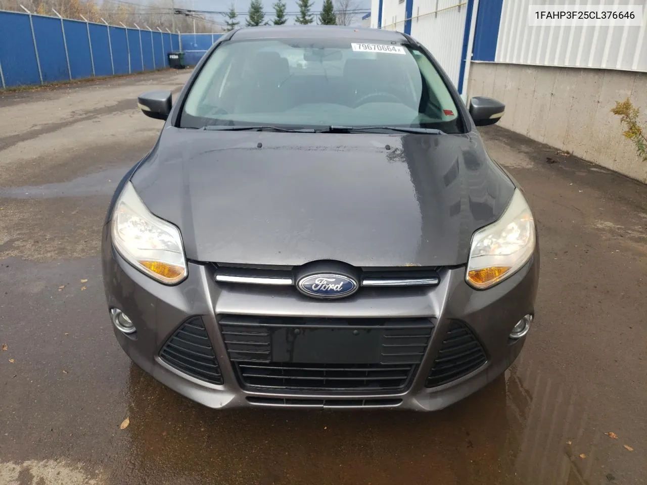 2012 Ford Focus Se VIN: 1FAHP3F25CL376646 Lot: 79670664