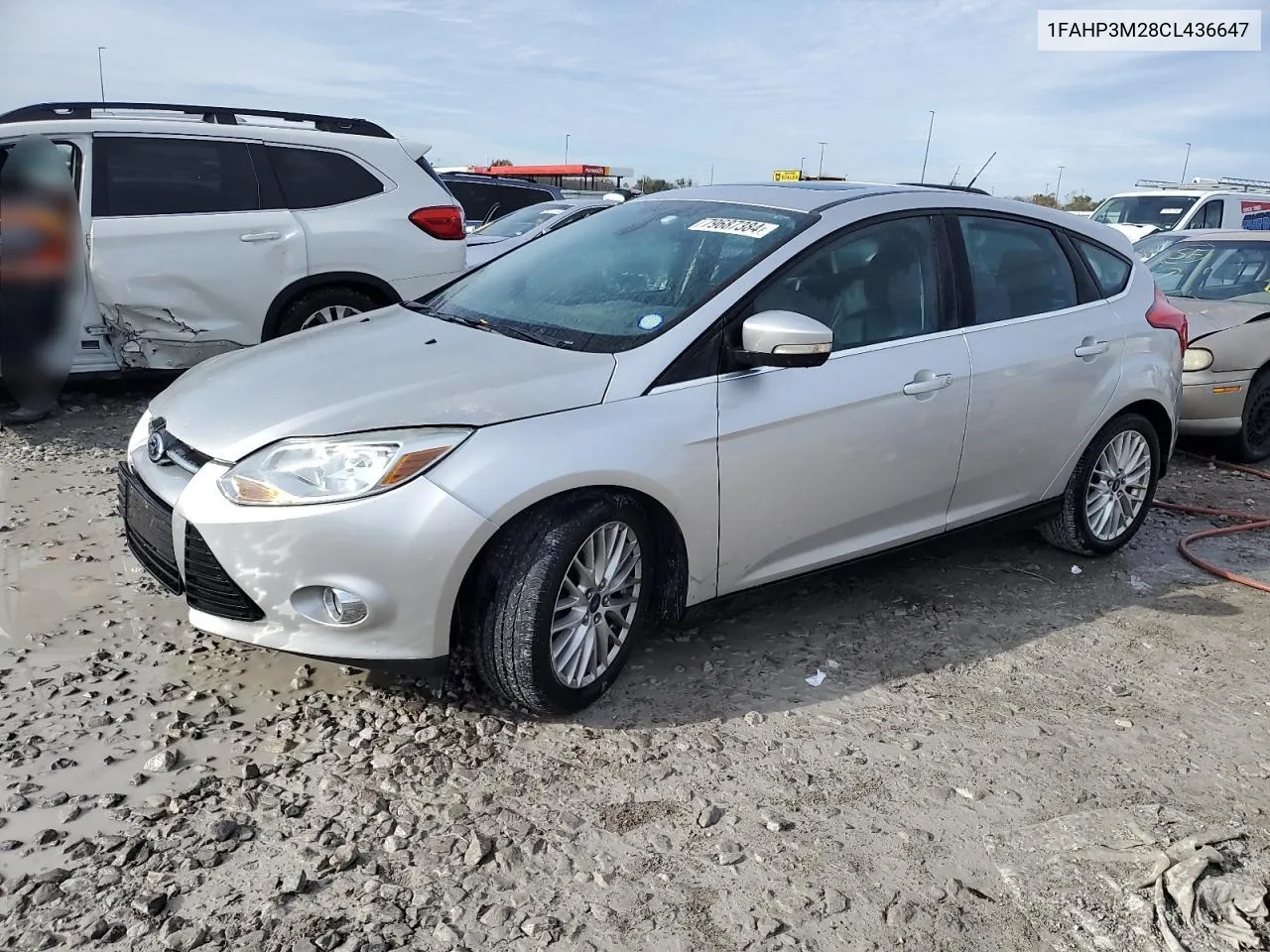 2012 Ford Focus Sel VIN: 1FAHP3M28CL436647 Lot: 79687384