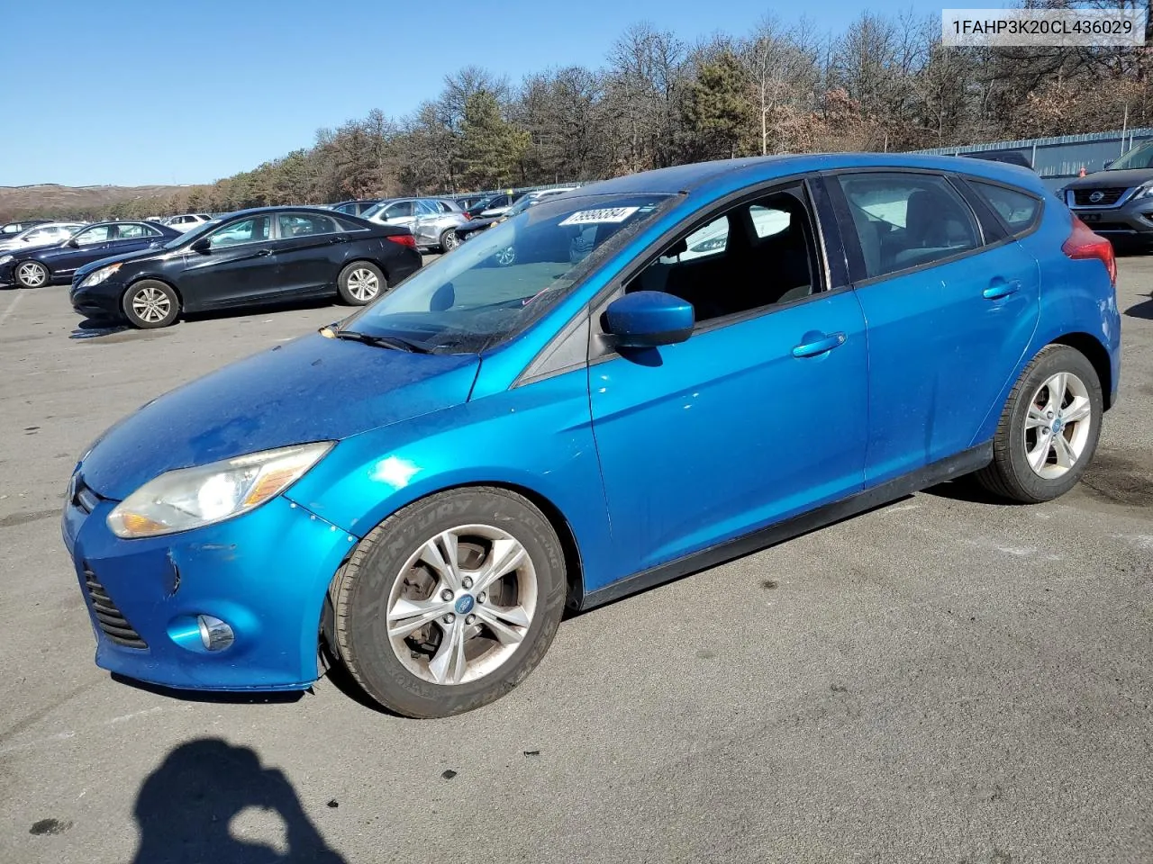 2012 Ford Focus Se VIN: 1FAHP3K20CL436029 Lot: 79998384