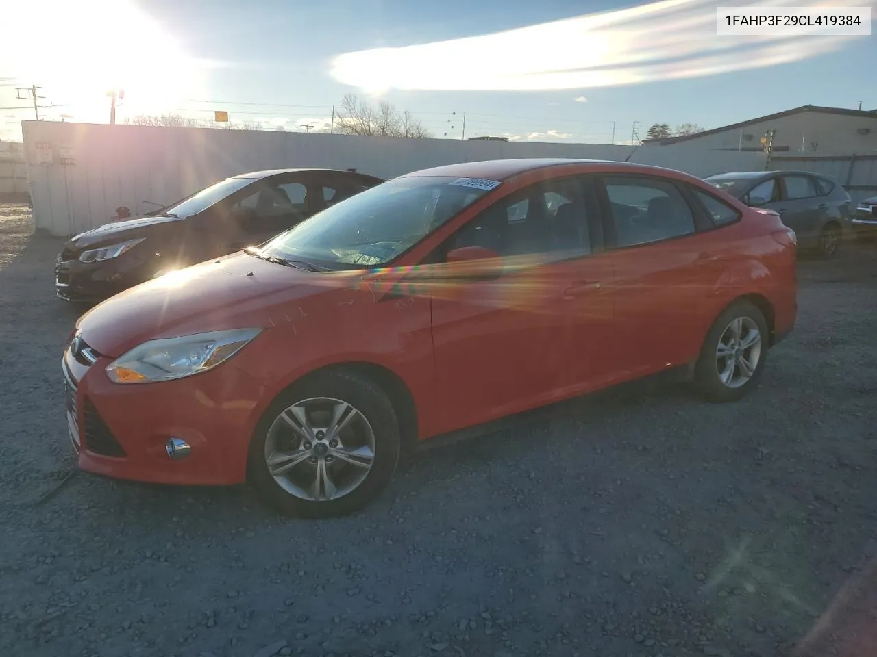 2012 Ford Focus Se VIN: 1FAHP3F29CL419384 Lot: 80196594