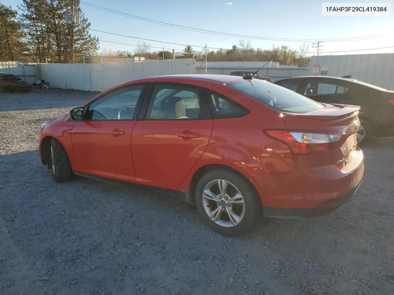 2012 Ford Focus Se VIN: 1FAHP3F29CL419384 Lot: 80196594