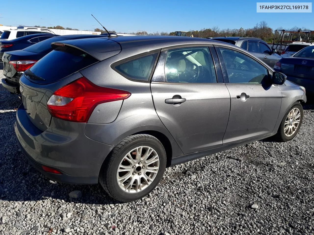 2012 Ford Focus Se VIN: 1FAHP3K27CL169178 Lot: 80221224