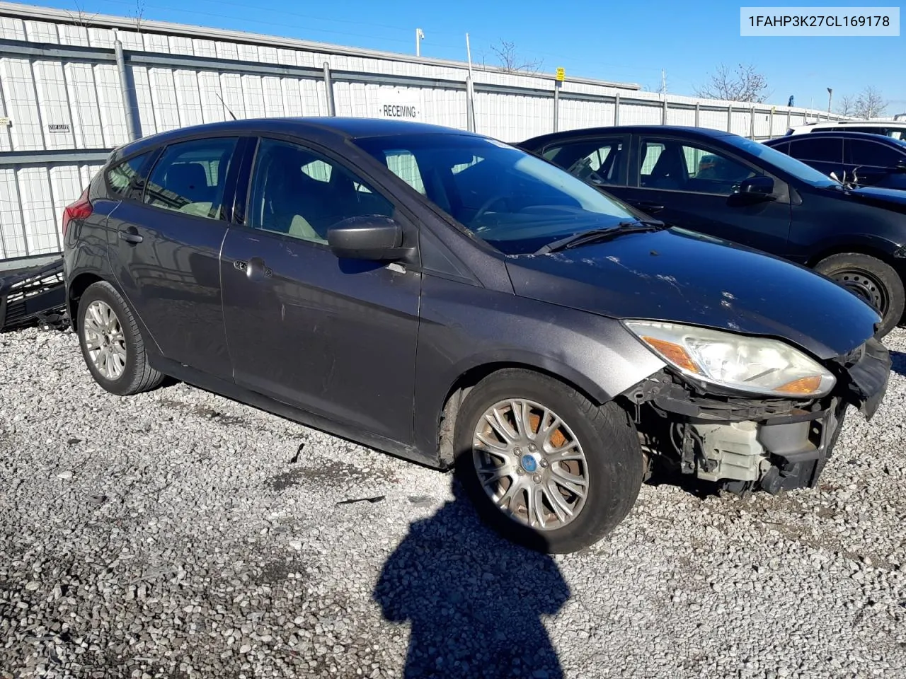 2012 Ford Focus Se VIN: 1FAHP3K27CL169178 Lot: 80221224