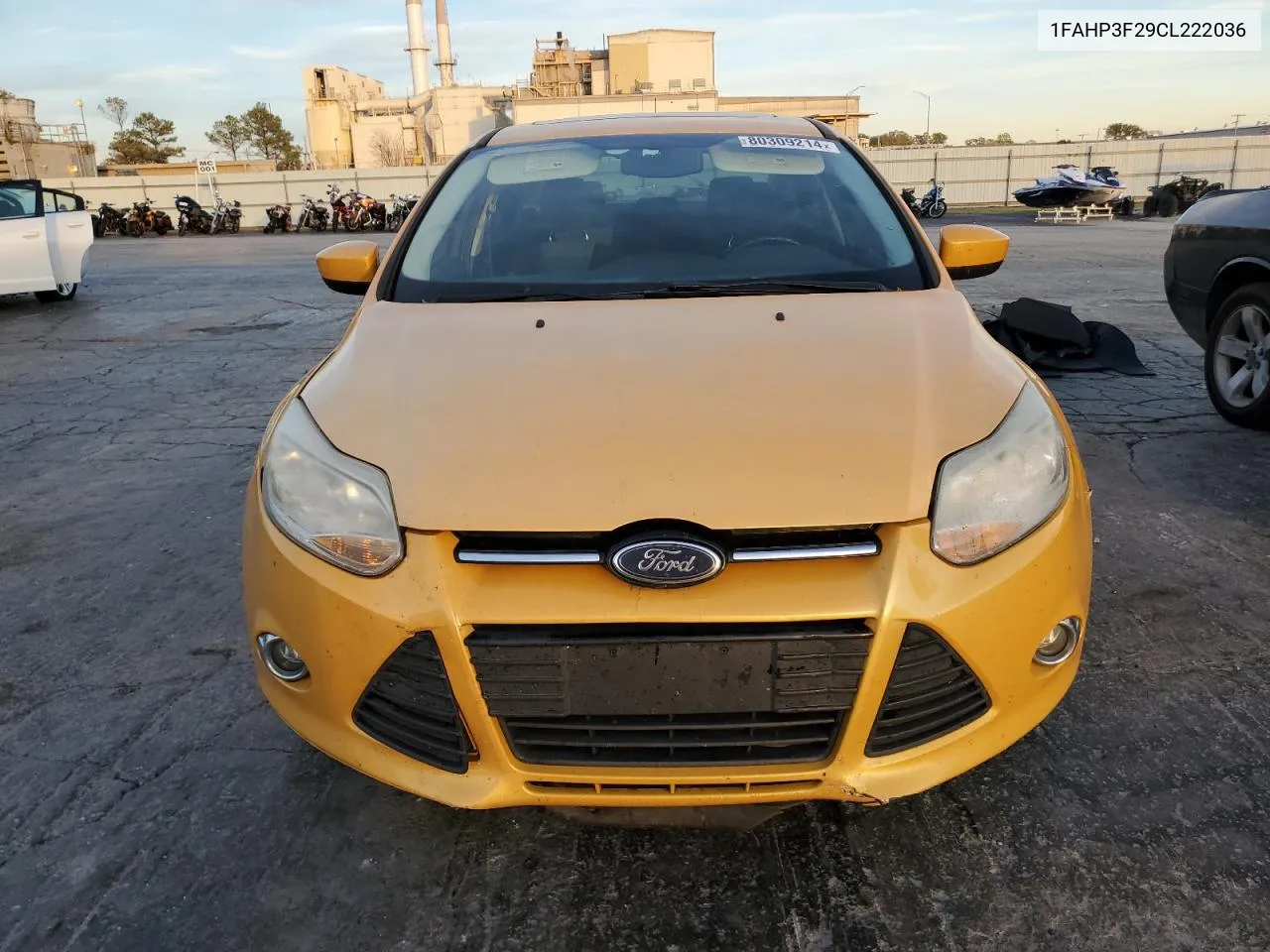 2012 Ford Focus Se VIN: 1FAHP3F29CL222036 Lot: 80309214