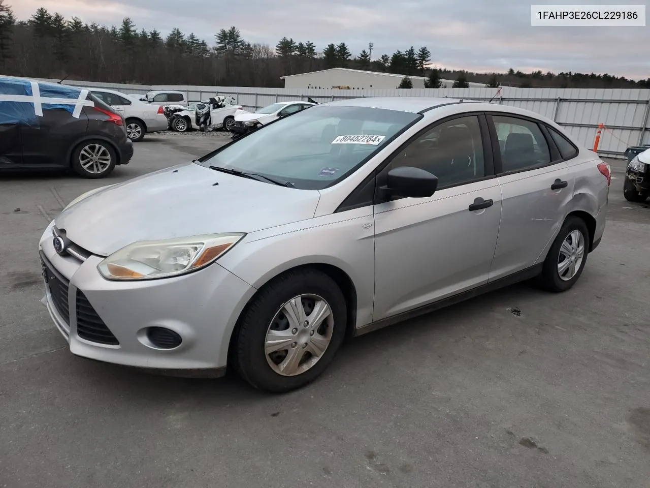 2012 Ford Focus S VIN: 1FAHP3E26CL229186 Lot: 80452284