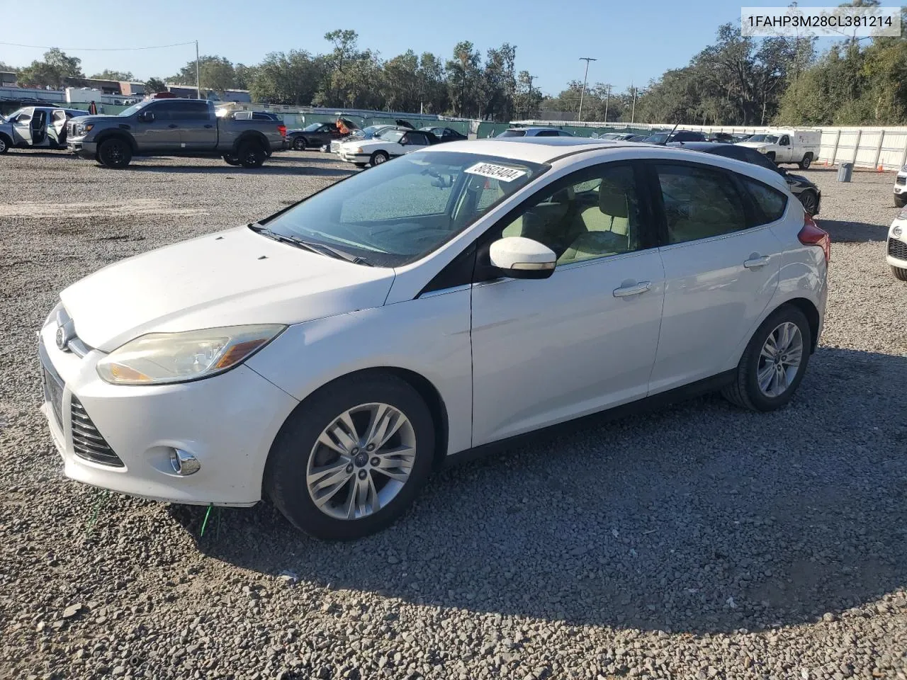 2012 Ford Focus Sel VIN: 1FAHP3M28CL381214 Lot: 80503404