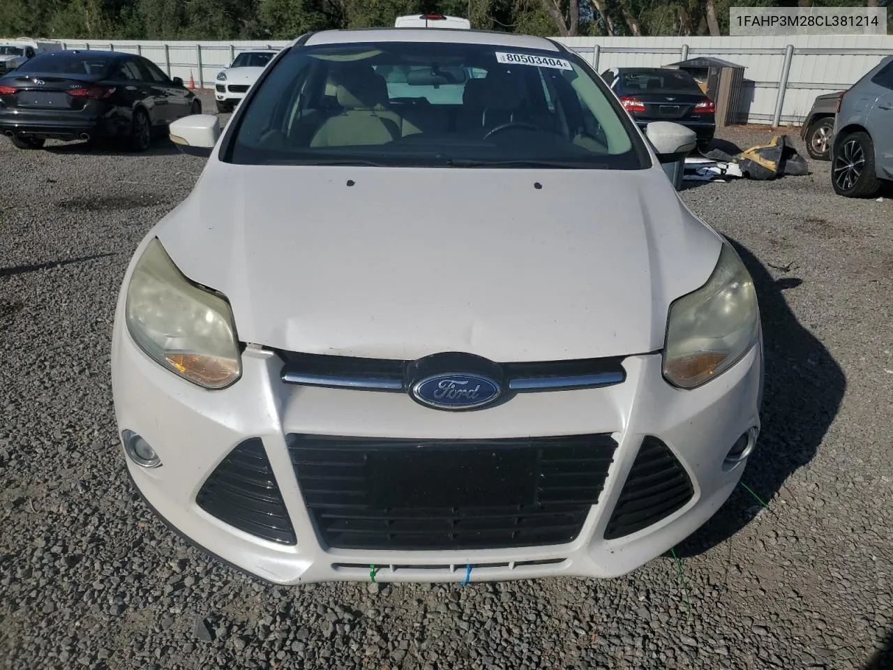 2012 Ford Focus Sel VIN: 1FAHP3M28CL381214 Lot: 80503404