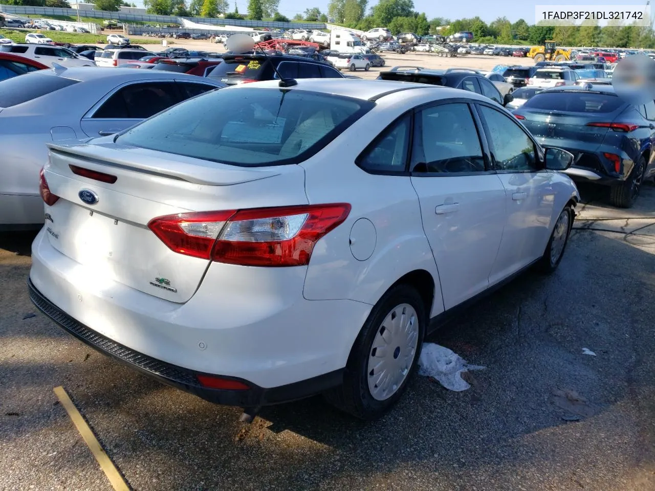 2013 Ford Focus Se VIN: 1FADP3F21DL321742 Lot: 54078544