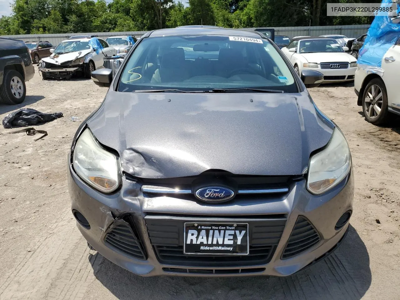 2013 Ford Focus Se VIN: 1FADP3K22DL299885 Lot: 57210494