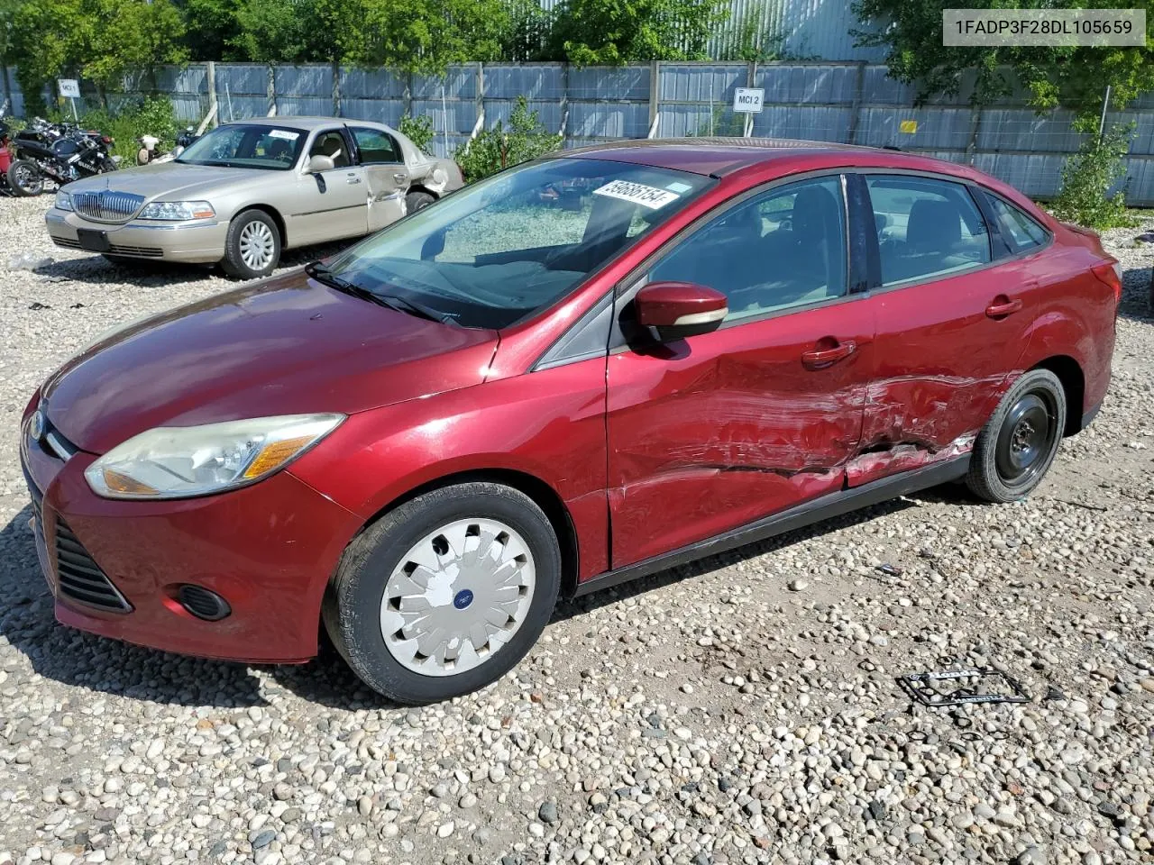 2013 Ford Focus Se VIN: 1FADP3F28DL105659 Lot: 59686154