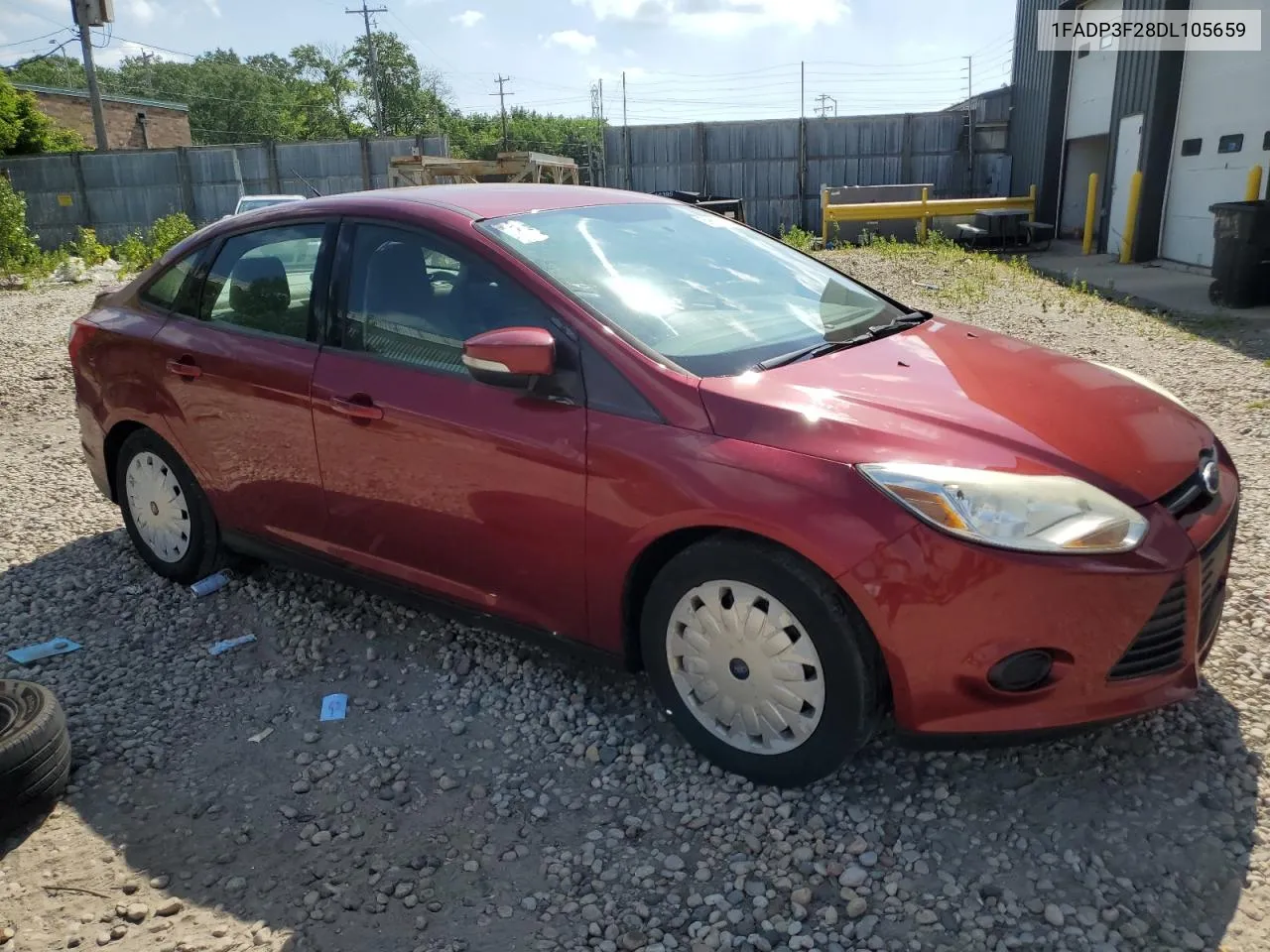 2013 Ford Focus Se VIN: 1FADP3F28DL105659 Lot: 59686154