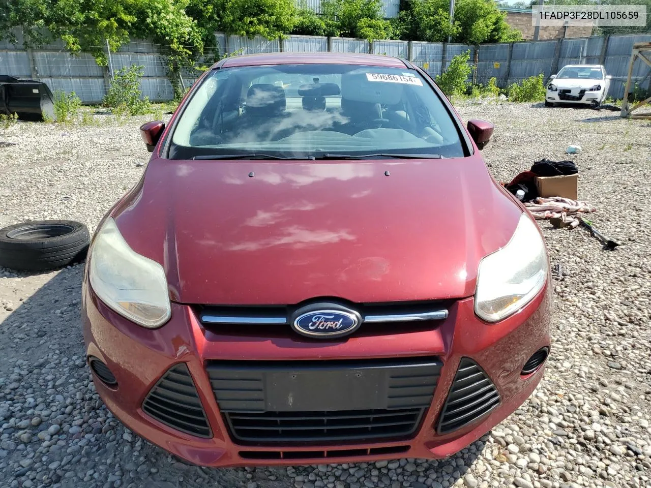 2013 Ford Focus Se VIN: 1FADP3F28DL105659 Lot: 59686154