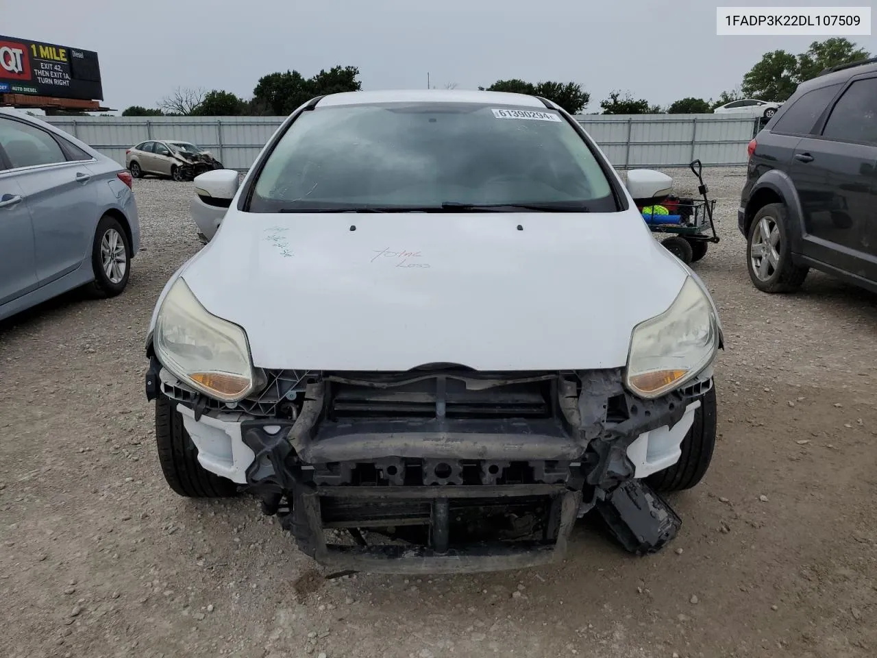 2013 Ford Focus Se VIN: 1FADP3K22DL107509 Lot: 61390294