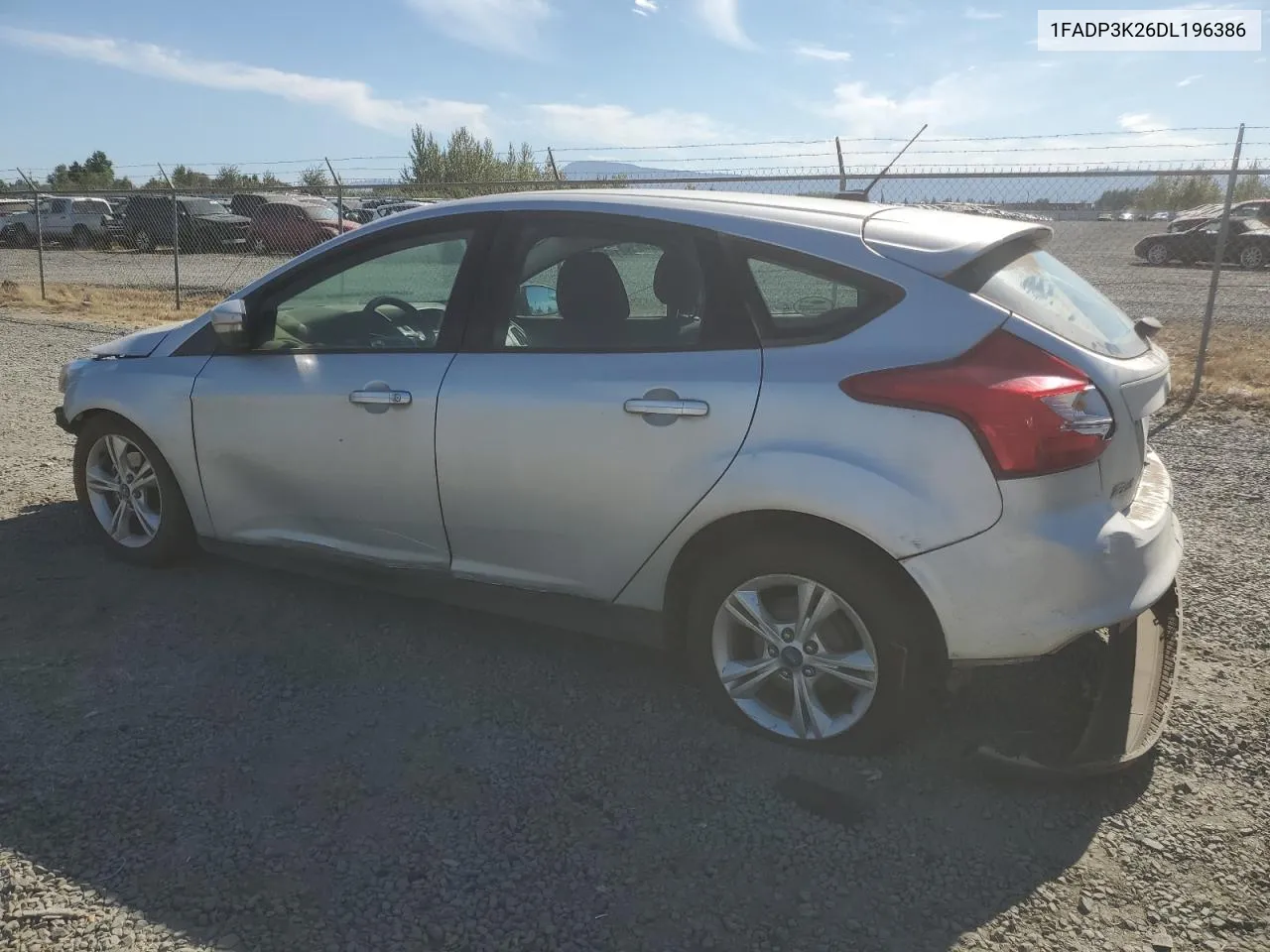 2013 Ford Focus Se VIN: 1FADP3K26DL196386 Lot: 63052374