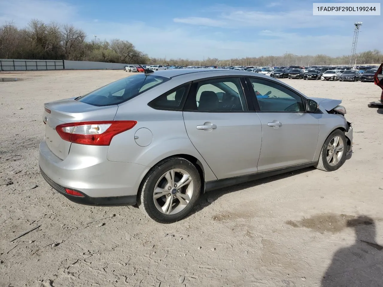 2013 Ford Focus Se VIN: 1FADP3F29DL199244 Lot: 65314094