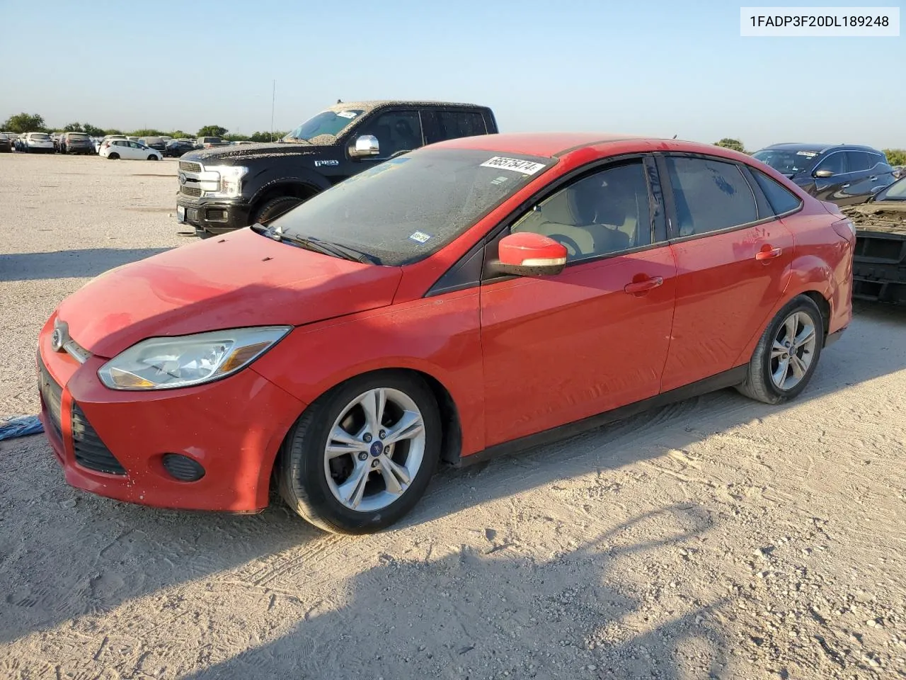 2013 Ford Focus Se VIN: 1FADP3F20DL189248 Lot: 66575474