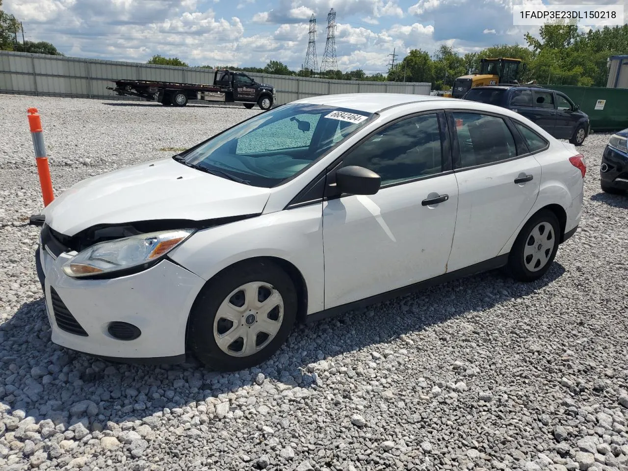 2013 Ford Focus S VIN: 1FADP3E23DL150218 Lot: 66842464