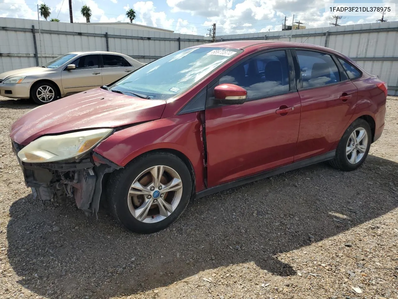 2013 Ford Focus Se VIN: 1FADP3F21DL378975 Lot: 68970874