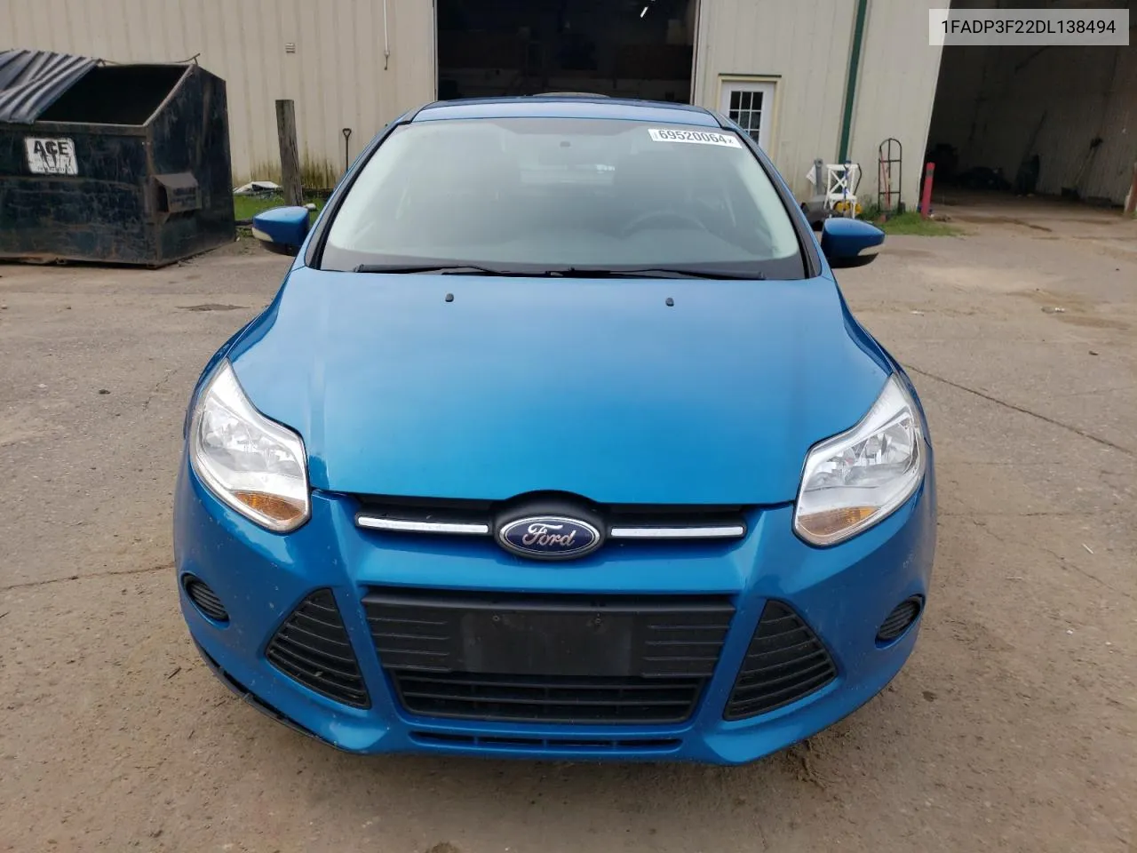 2013 Ford Focus Se VIN: 1FADP3F22DL138494 Lot: 69520064