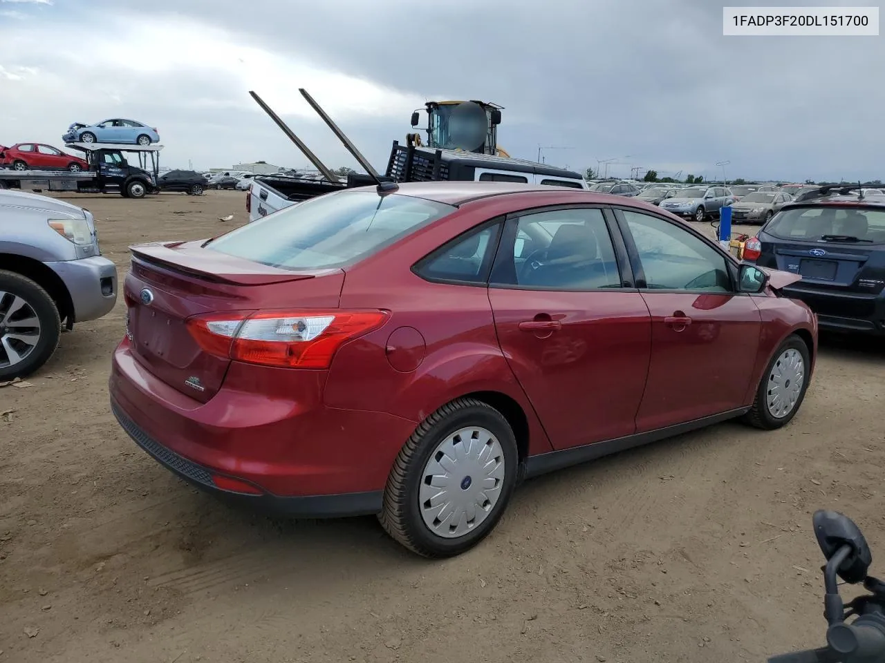 2013 Ford Focus Se VIN: 1FADP3F20DL151700 Lot: 69528994