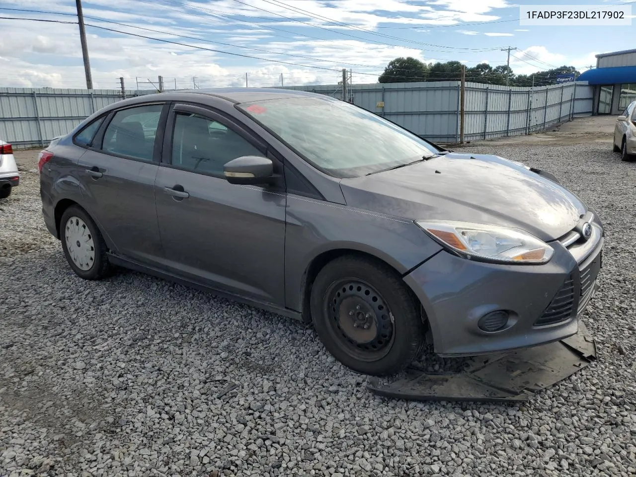 2013 Ford Focus Se VIN: 1FADP3F23DL217902 Lot: 69868964