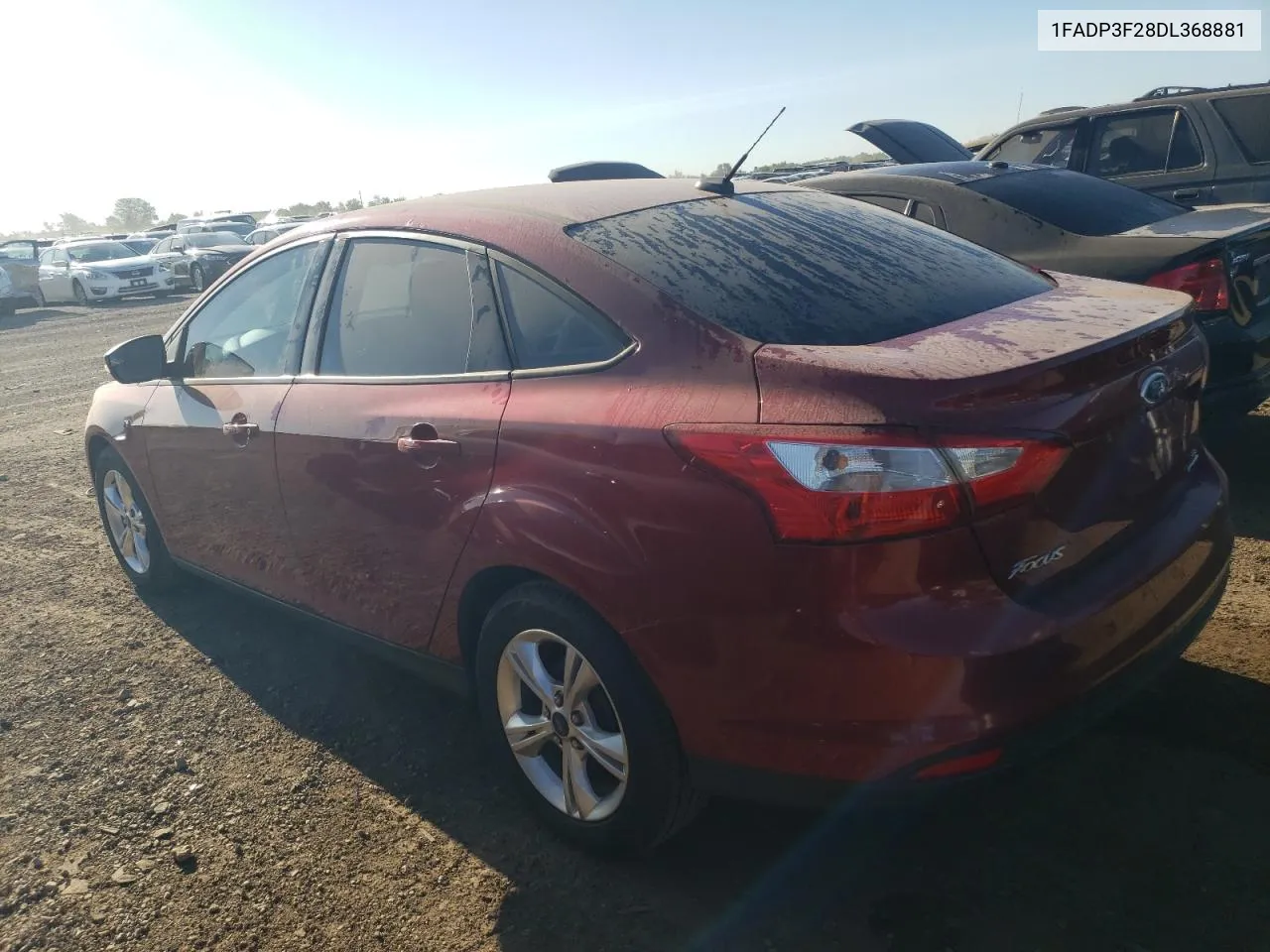 2013 Ford Focus Se VIN: 1FADP3F28DL368881 Lot: 69962584