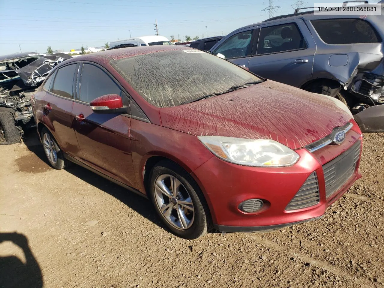 2013 Ford Focus Se VIN: 1FADP3F28DL368881 Lot: 69962584