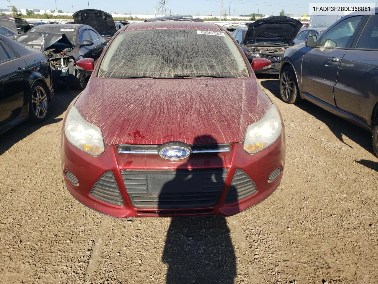 2013 Ford Focus Se VIN: 1FADP3F28DL368881 Lot: 69962584