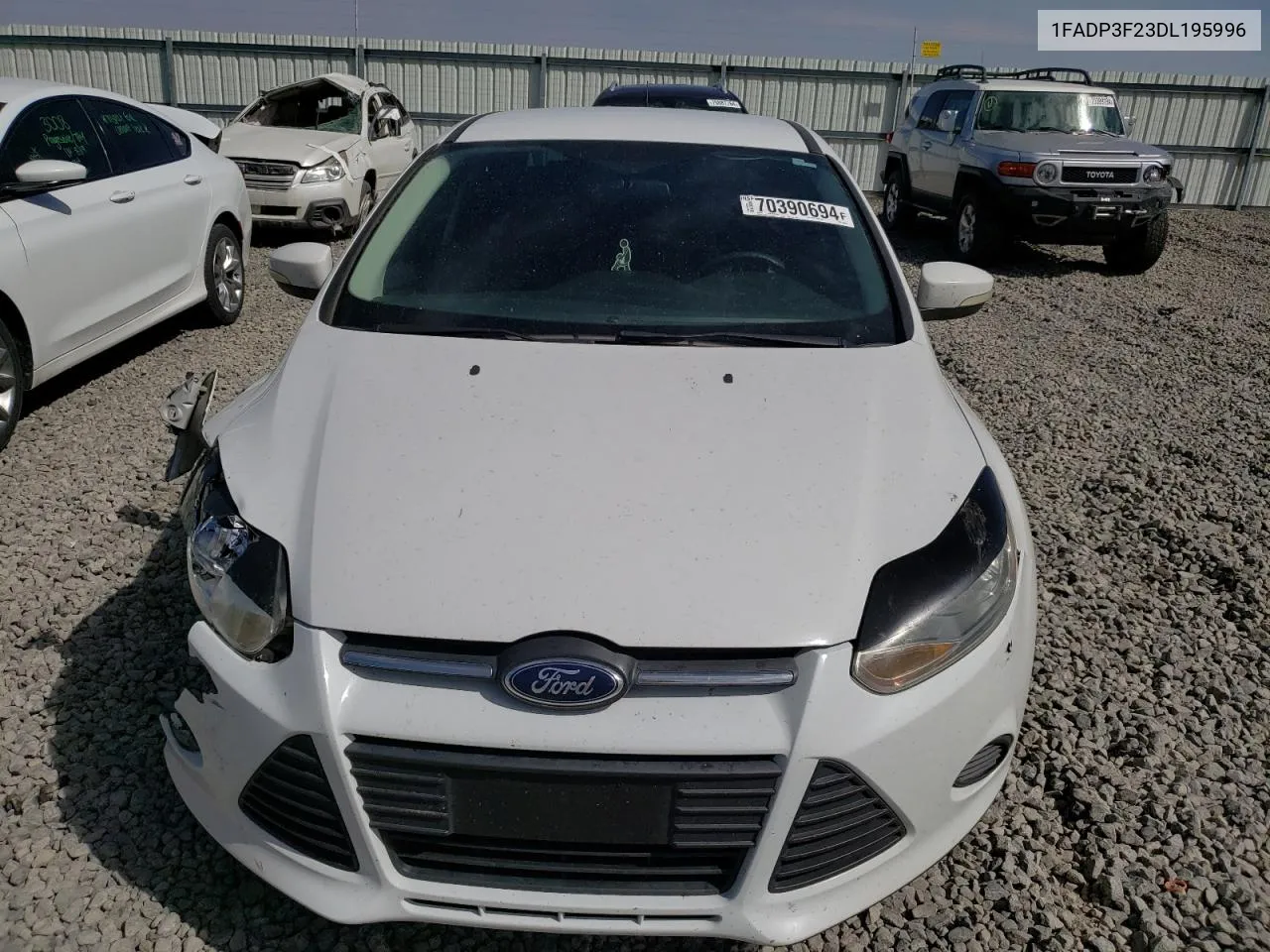 2013 Ford Focus Se VIN: 1FADP3F23DL195996 Lot: 70390694