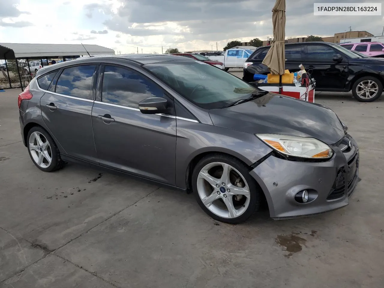 2013 Ford Focus Titanium VIN: 1FADP3N28DL163224 Lot: 70429734