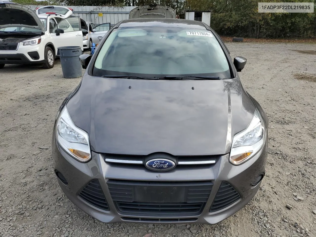 2013 Ford Focus Se VIN: 1FADP3F22DL219835 Lot: 70717804