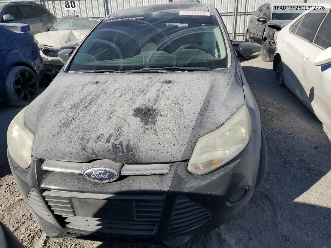 2013 Ford Focus Se VIN: 1FADP3F26DL312776 Lot: 70918694