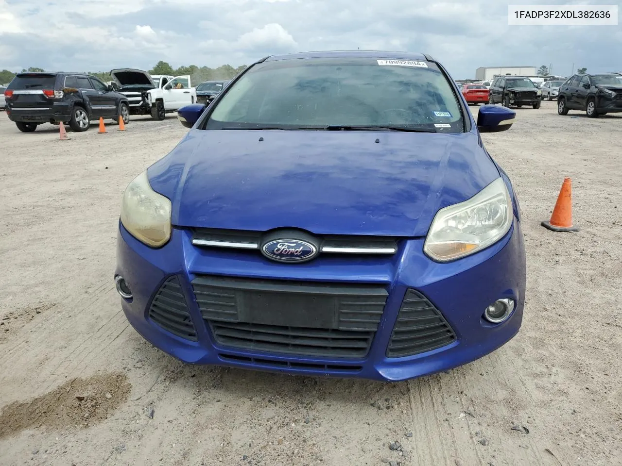 2013 Ford Focus Se VIN: 1FADP3F2XDL382636 Lot: 70992894