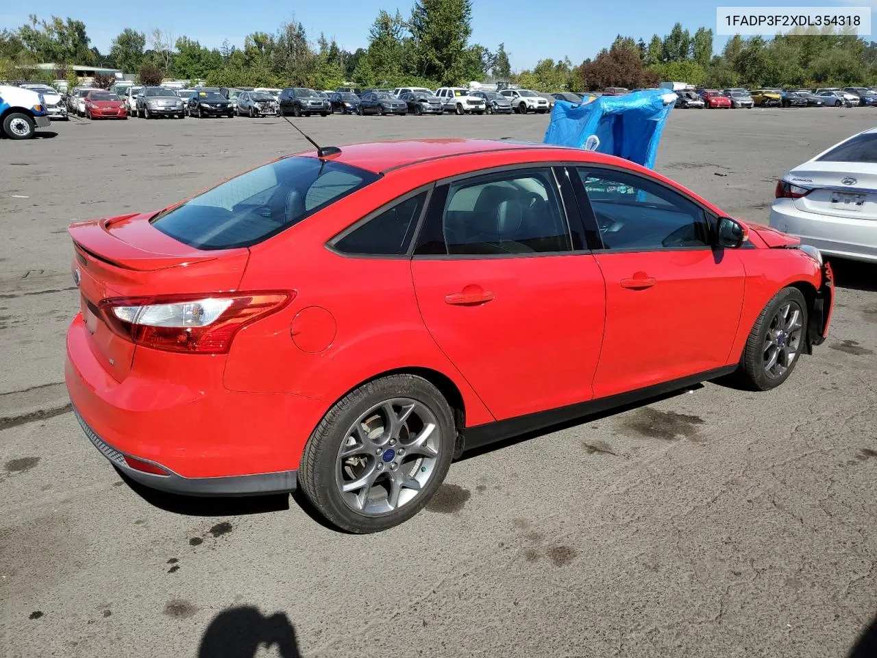 2013 Ford Focus Se VIN: 1FADP3F2XDL354318 Lot: 71016954