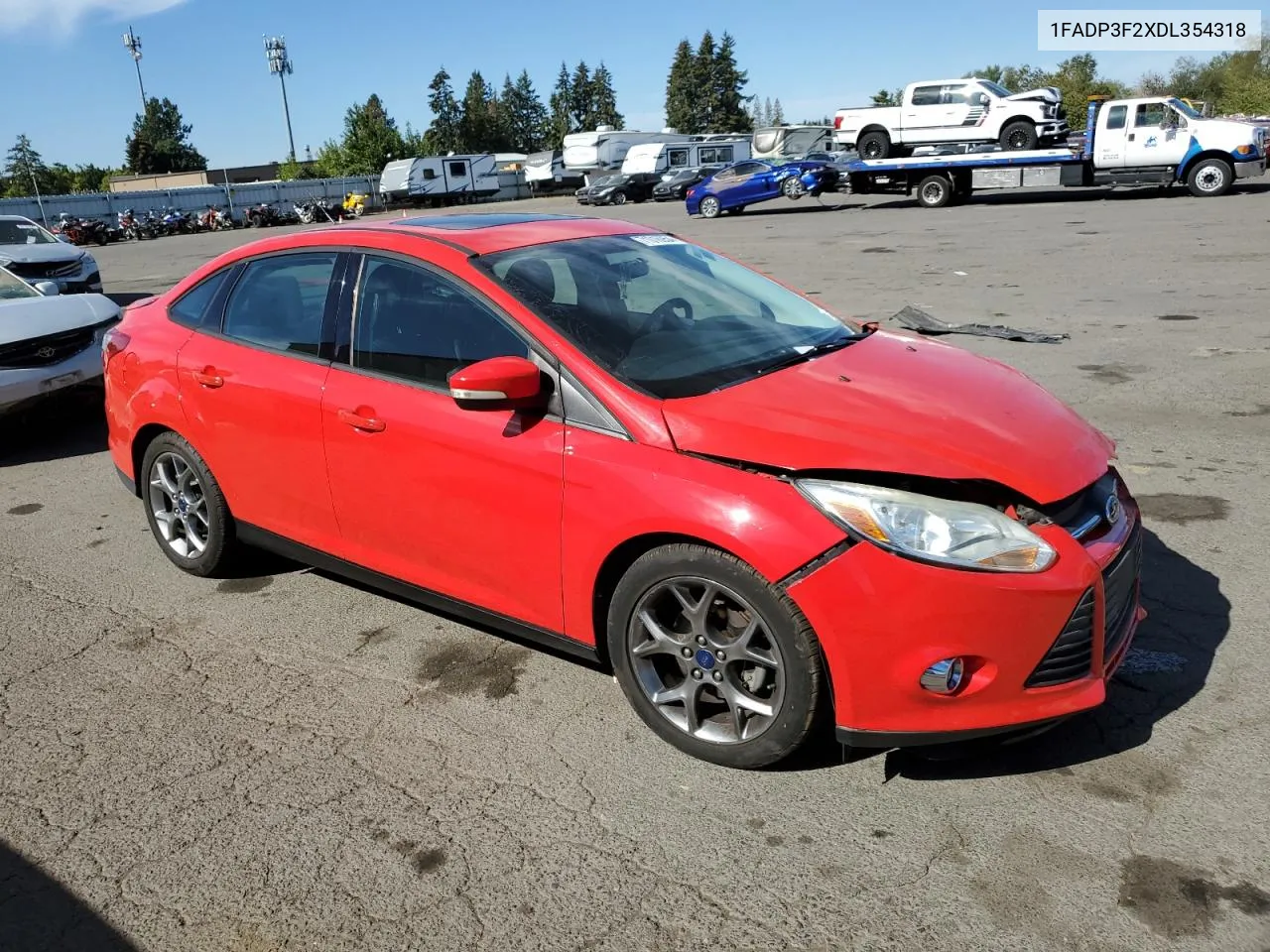 2013 Ford Focus Se VIN: 1FADP3F2XDL354318 Lot: 71016954