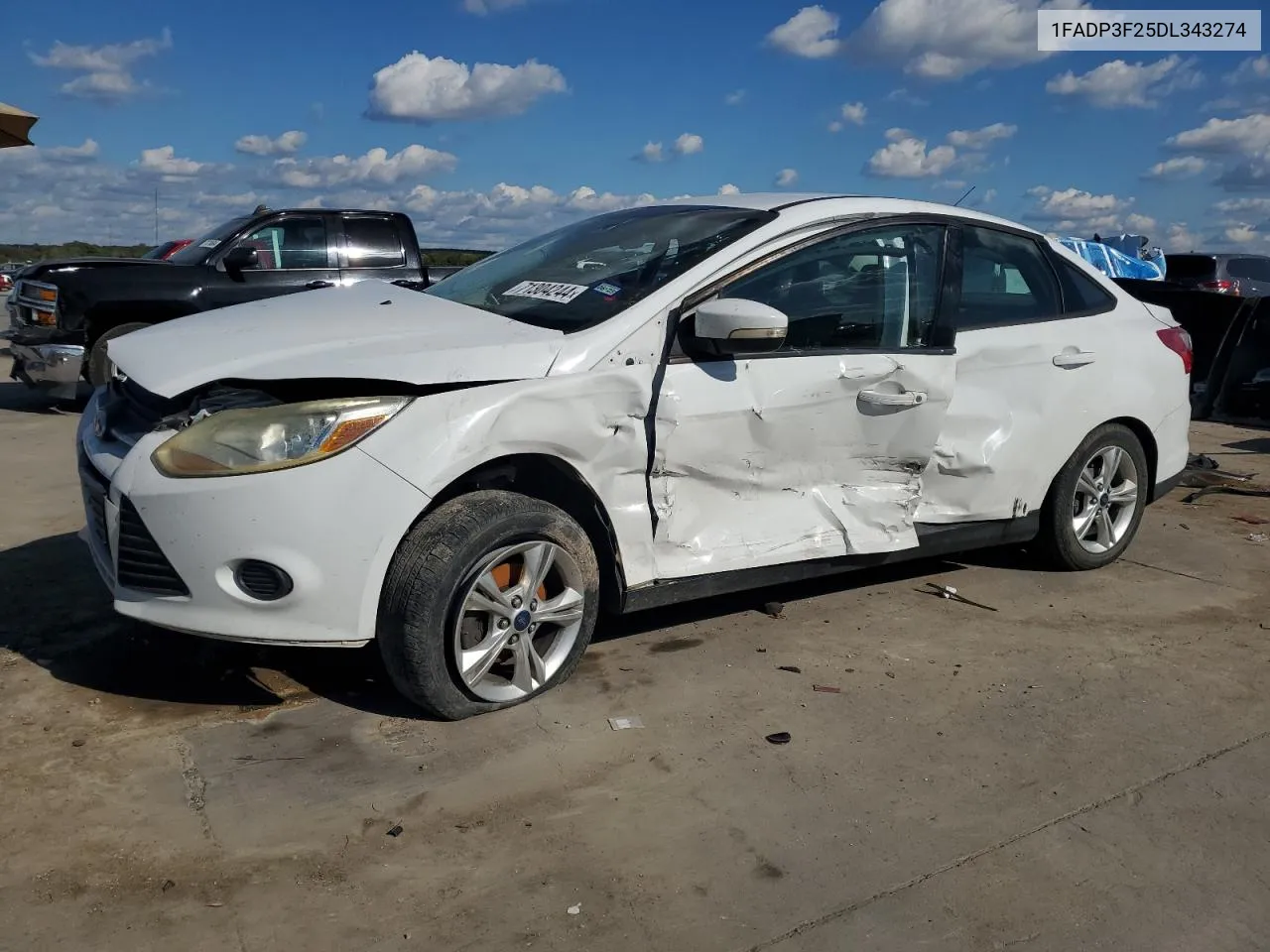 2013 Ford Focus Se VIN: 1FADP3F25DL343274 Lot: 71304244