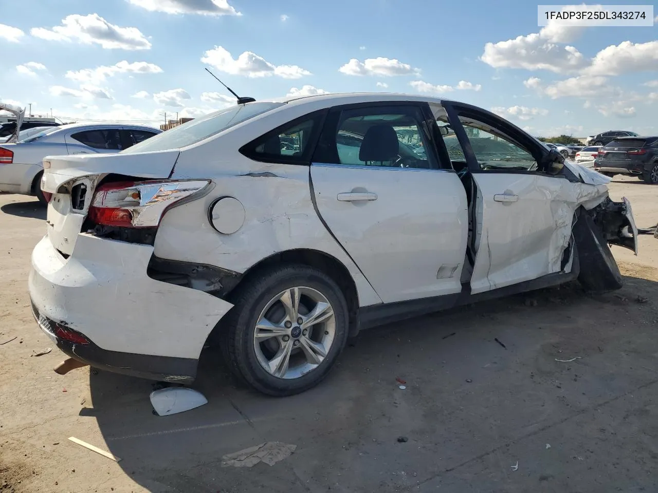 2013 Ford Focus Se VIN: 1FADP3F25DL343274 Lot: 71304244