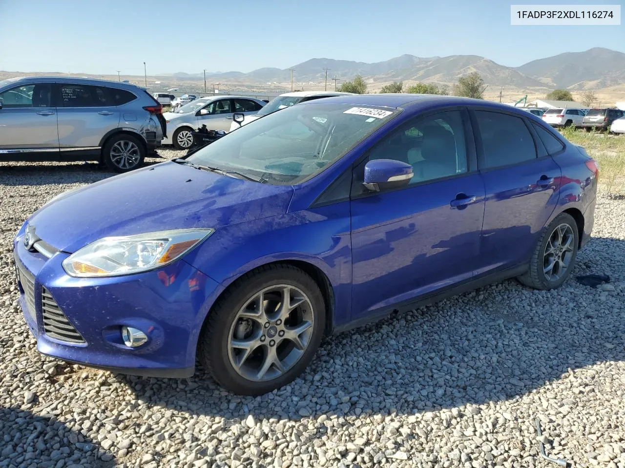 2013 Ford Focus Se VIN: 1FADP3F2XDL116274 Lot: 71416234