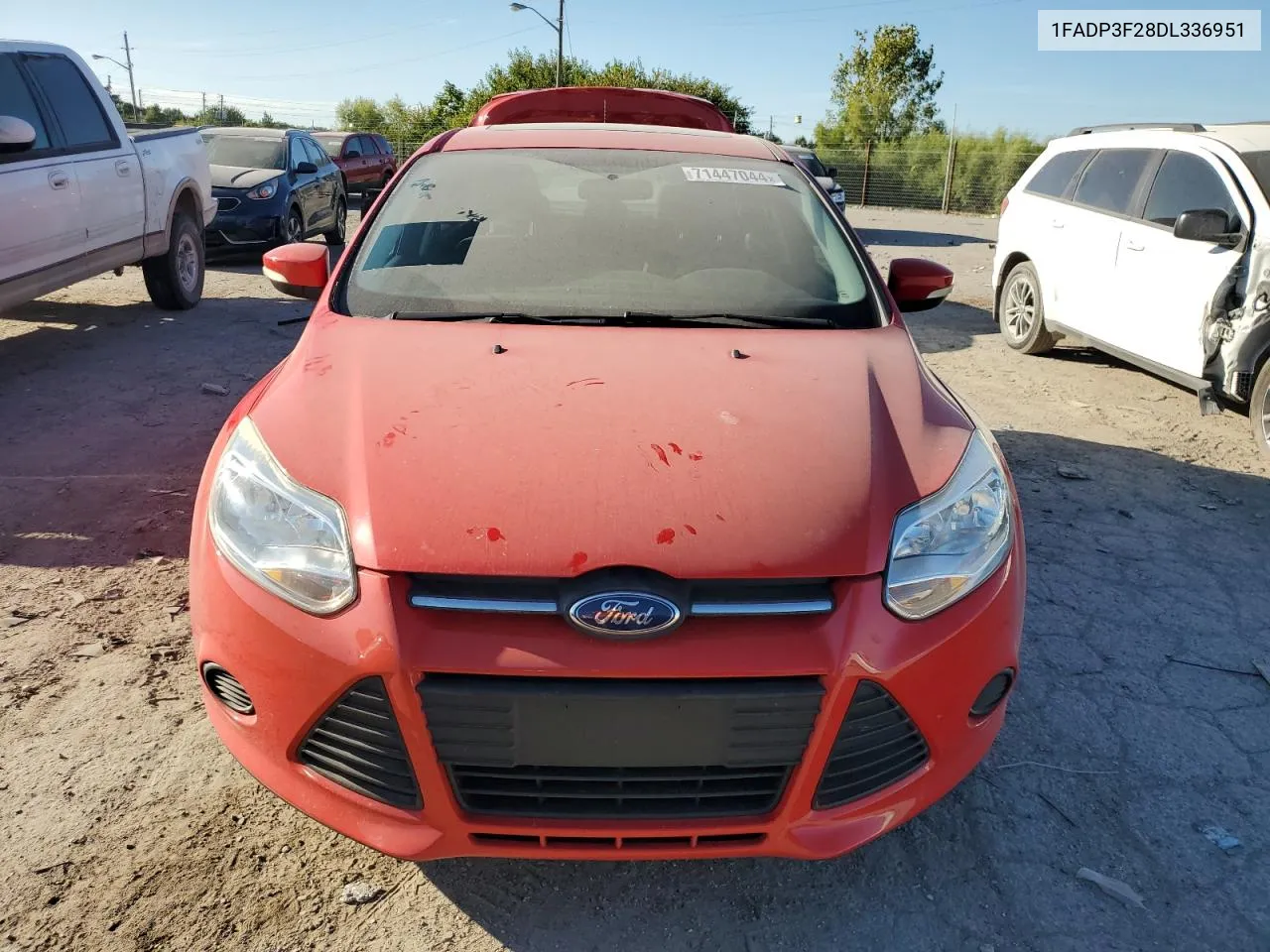 2013 Ford Focus Se VIN: 1FADP3F28DL336951 Lot: 71447044