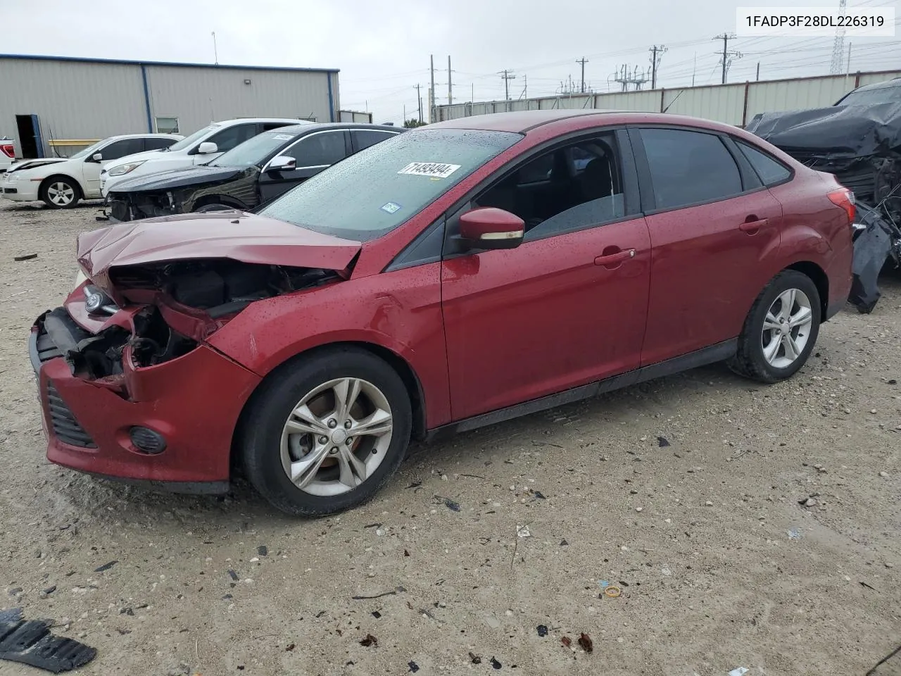 2013 Ford Focus Se VIN: 1FADP3F28DL226319 Lot: 71493494