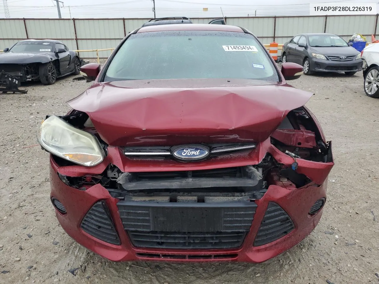 2013 Ford Focus Se VIN: 1FADP3F28DL226319 Lot: 71493494